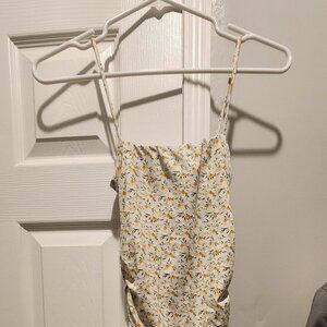 Floral, spaghetti strap maxi dress